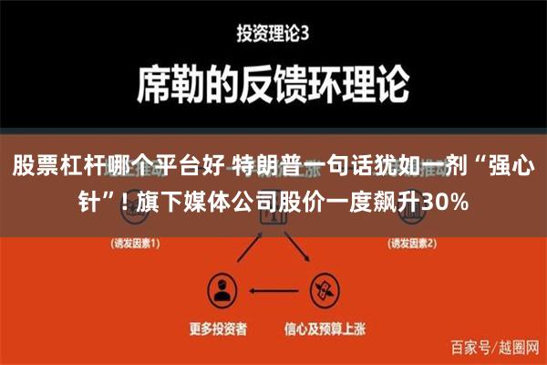 股票杠杆哪个平台好 特朗普一句话犹如一剂“强心针”! 旗下媒体公司股价一度飙升30%