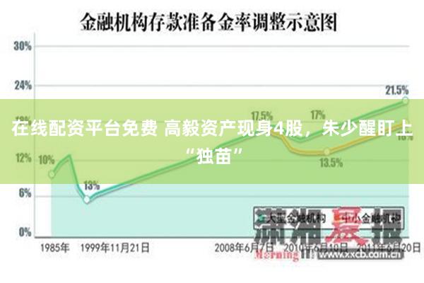 在线配资平台免费 高毅资产现身4股，朱少醒盯上“独苗”