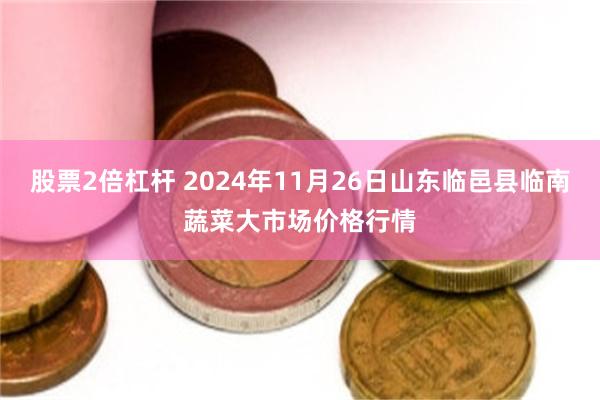 股票2倍杠杆 2024年11月26日山东临邑县临南蔬菜大市场价格行情