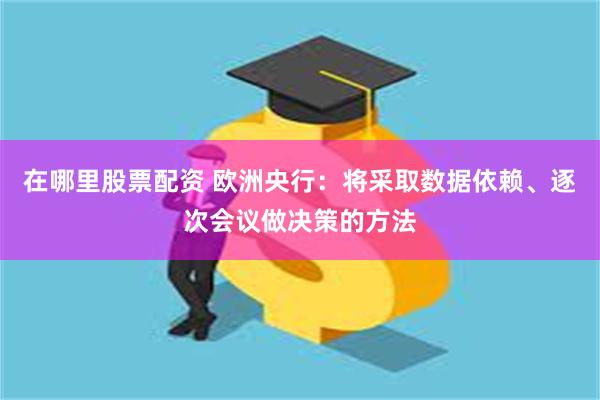 在哪里股票配资 欧洲央行：将采取数据依赖、逐次会议做决策的方法